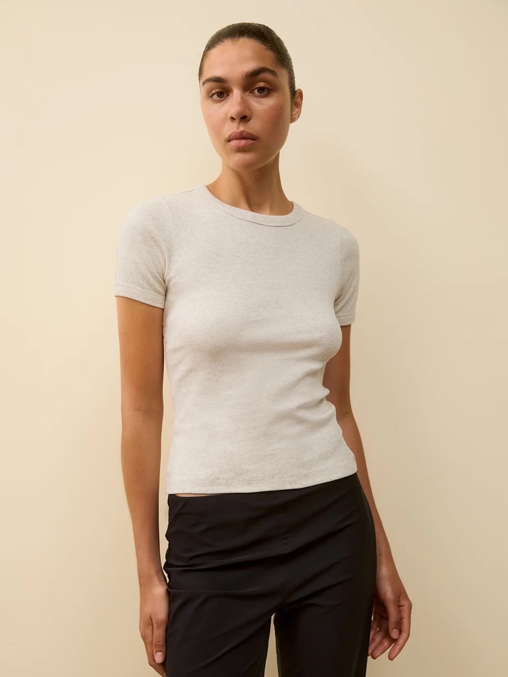 Flore Flore Car Tee in Heather Grey